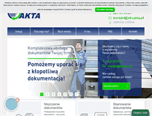 Tablet Screenshot of ekoakta.pl